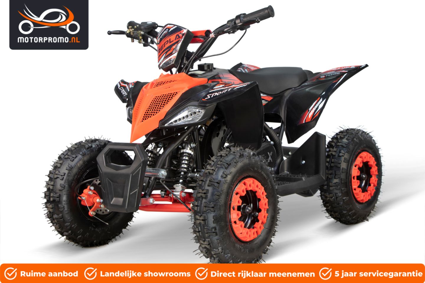 Quads 125cc benzine kinderquads 49cc of elektrisch tot 2000w