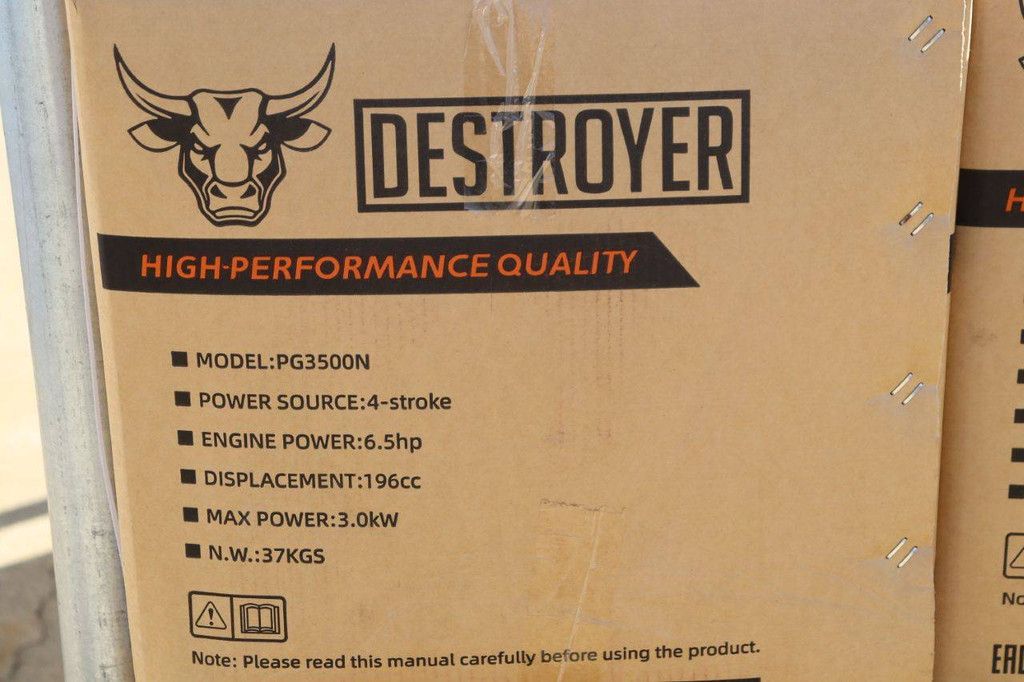 Generator Destroyer PG3500N Gasoline New 18 units