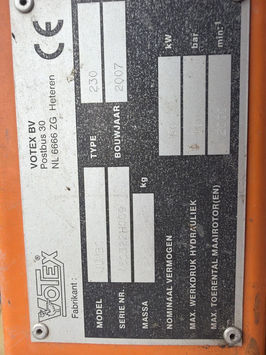Klepelmaaier Jumbo 230 - Gebruikt