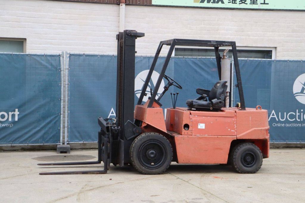 Hyster Diesel-Gabelstapler mit Kastenkipper