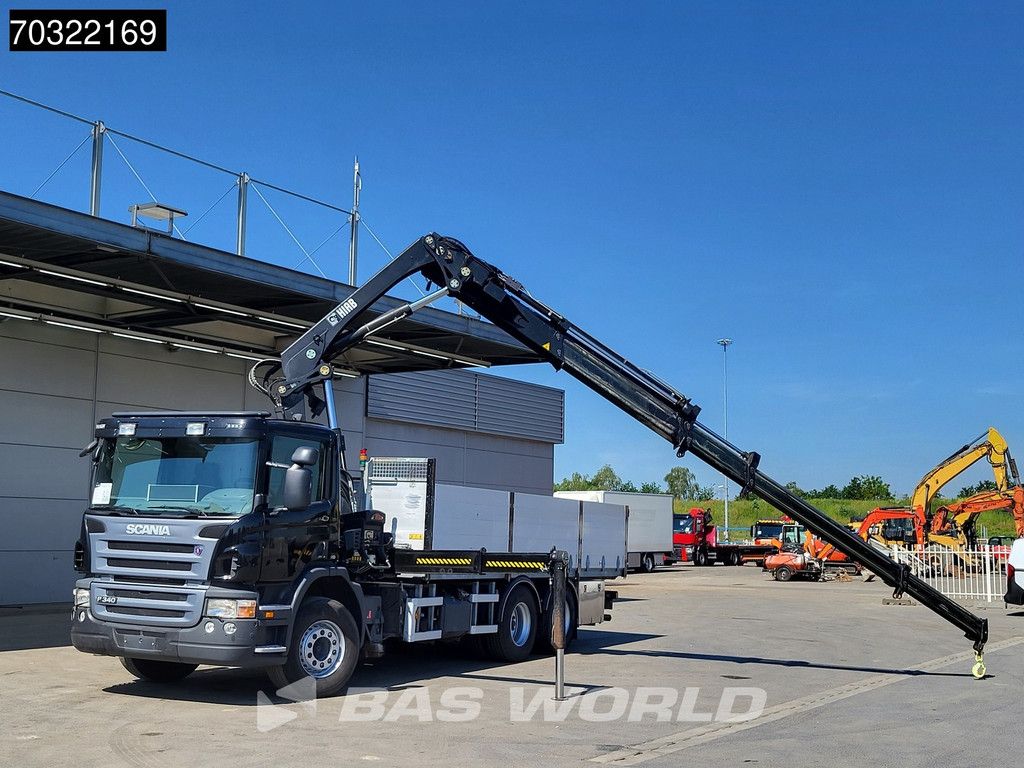Scania P P340 6X2 HIAB 244 FP-5HIPRO Kran Crane Lift-Axle Manual Euro 4