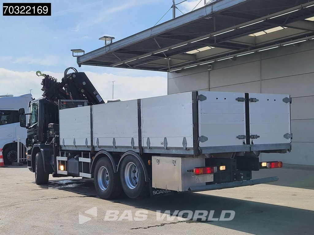Scania P P340 6X2 HIAB 244 FP-5HIPRO Kran Crane Lift-Axle Manual Euro 4