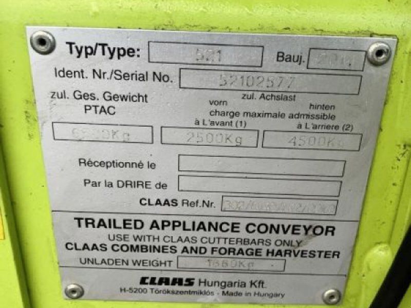 Claas SW VARIO 1200 mit TW
