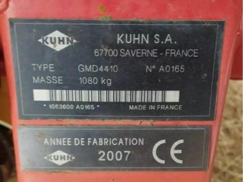 Kuhn faucheuse gmd 4410