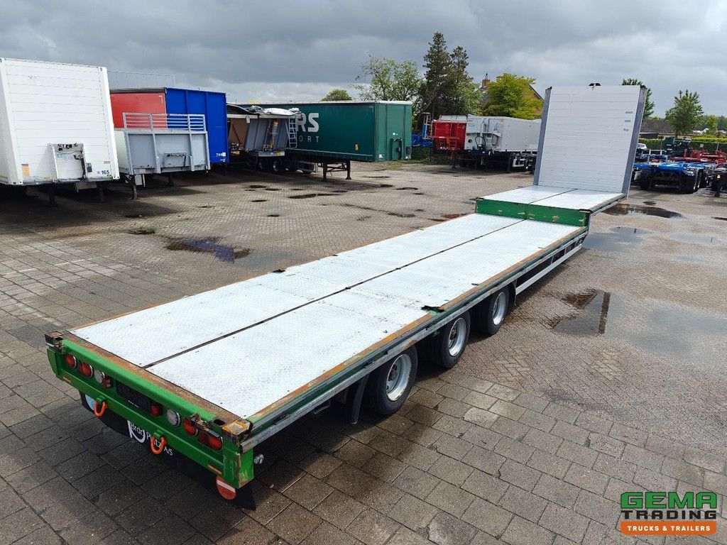 M&V UOPLYST Semi Low Loader 13.6m - Trailing Axle - Electric Support Legs - BpwEco Drum Axle