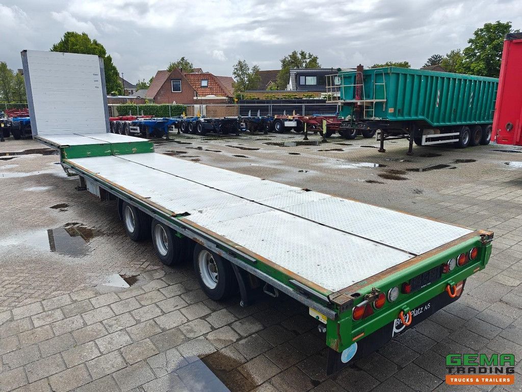 M&V UOPLYST Semi Low Loader 13.6m - Trailing Axle - Electric Support Legs - BpwEco Drum Axle