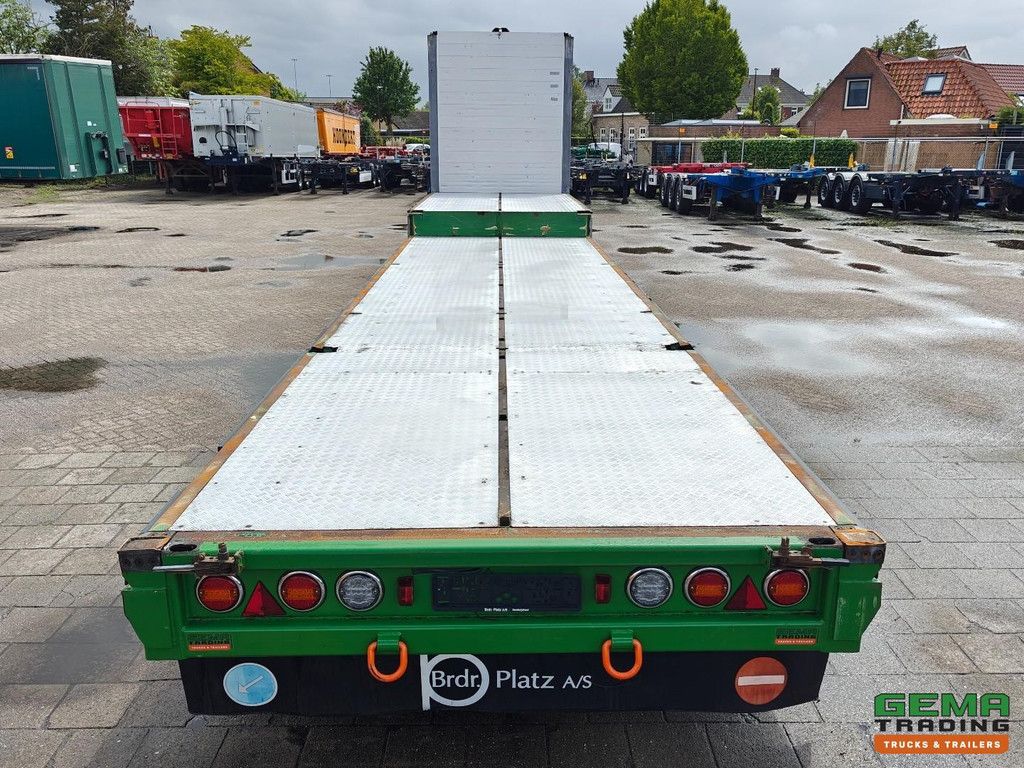 M&V UOPLYST Semi Low Loader 13.6m - Trailing Axle - Electric Support Legs - BpwEco Drum Axle