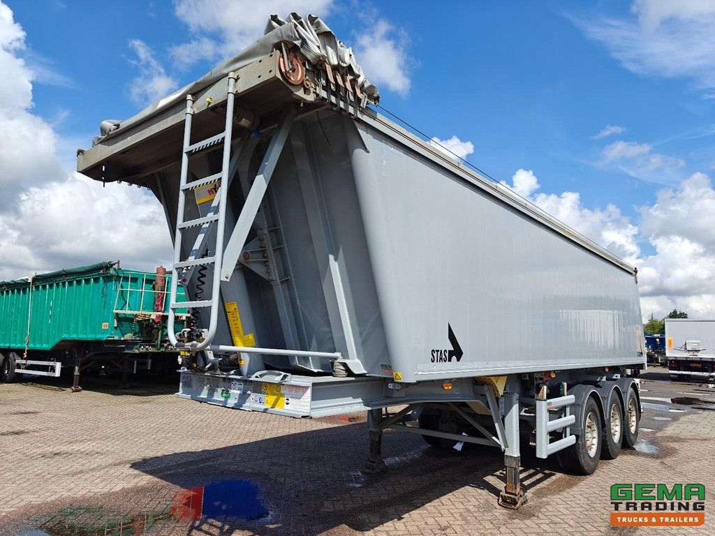 Stas S300CX 35 m³ AluBox-Kipper – Alu-Fahrgestell – Scheibenbremsen – Liftachse – Cramaro-Elektroplane