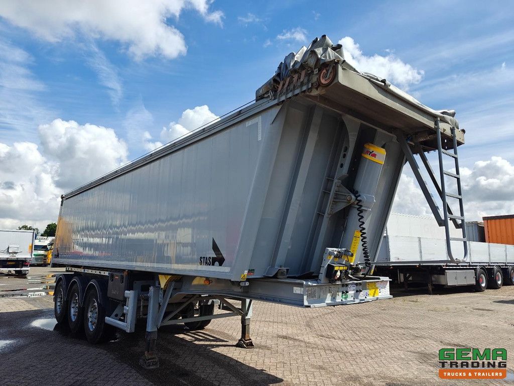 Stas S300CX 35 m³ AluBox-Kipper – Alu-Fahrgestell – Scheibenbremsen – Liftachse – Cramaro-Elektroplane