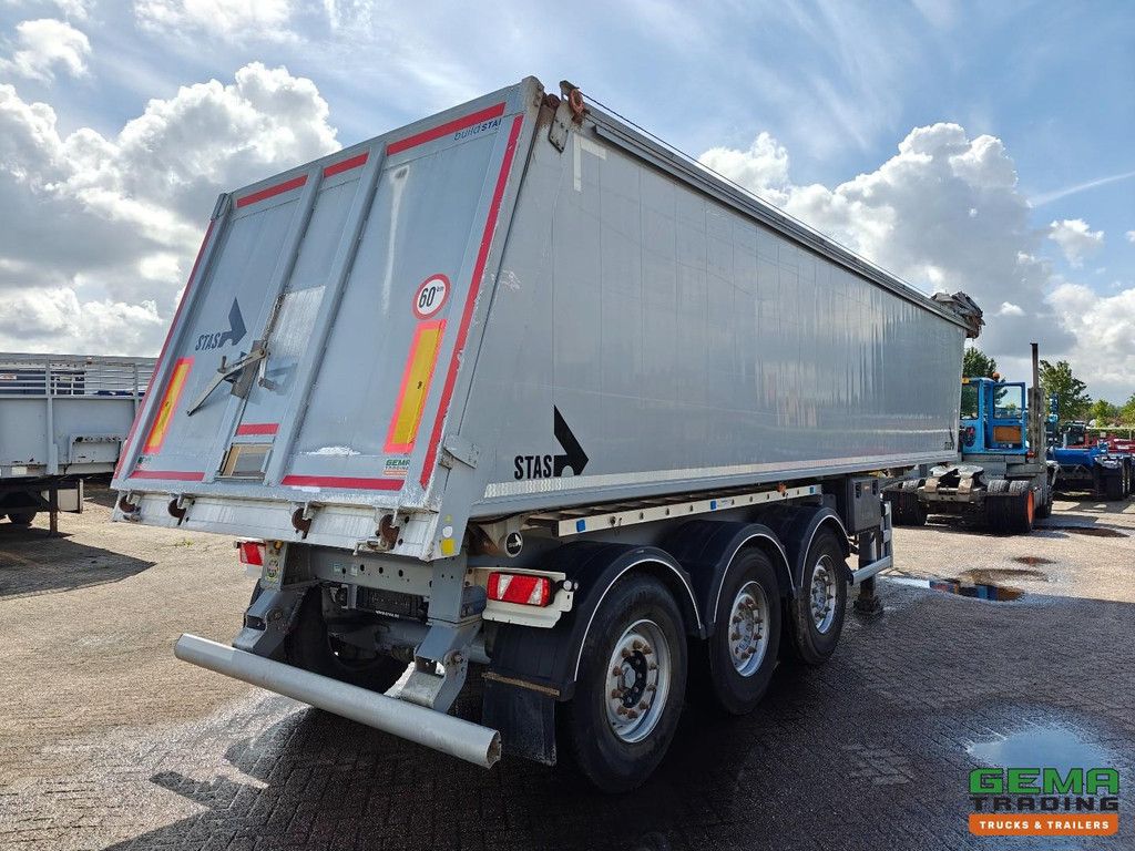 Stas S300CX 35 m³ AluBox-Kipper – Alu-Fahrgestell – Scheibenbremsen – Liftachse – Cramaro-Elektroplane