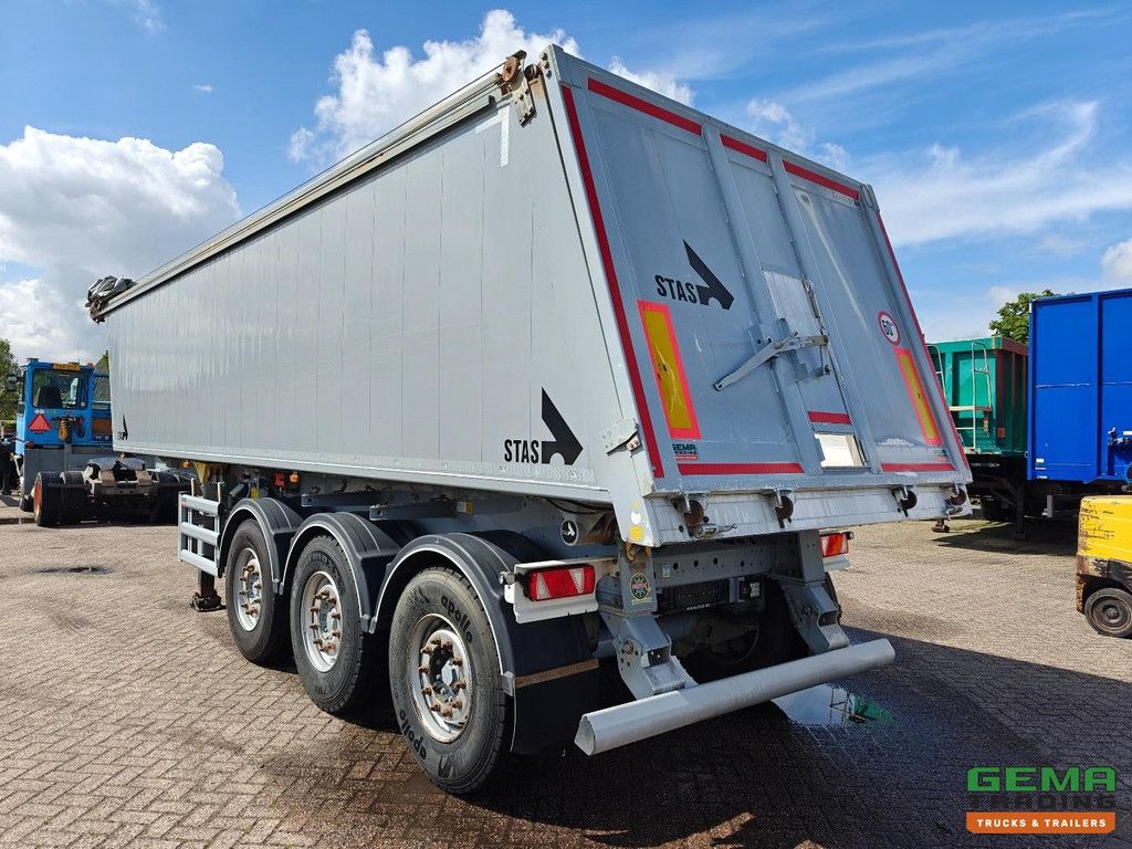 Stas S300CX 35 m³ AluBox-Kipper – Alu-Fahrgestell – Scheibenbremsen – Liftachse – Cramaro-Elektroplane