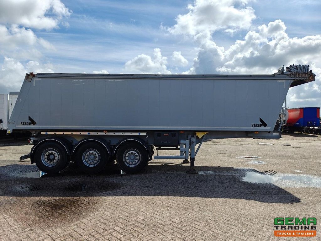 Stas S300CX 35 m³ AluBox-Kipper – Alu-Fahrgestell – Scheibenbremsen – Liftachse – Cramaro-Elektroplane