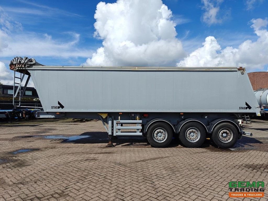 Stas S300CX 35 m³ AluBox-Kipper – Alu-Fahrgestell – Scheibenbremsen – Liftachse – Cramaro-Elektroplane