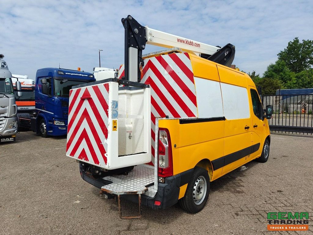 Renault MASTER Euro6B – Klubb K38P Teleskopausleger-Arbeitsbühne 11,9 m – 2750 Stunden – 96.000 km – Navi