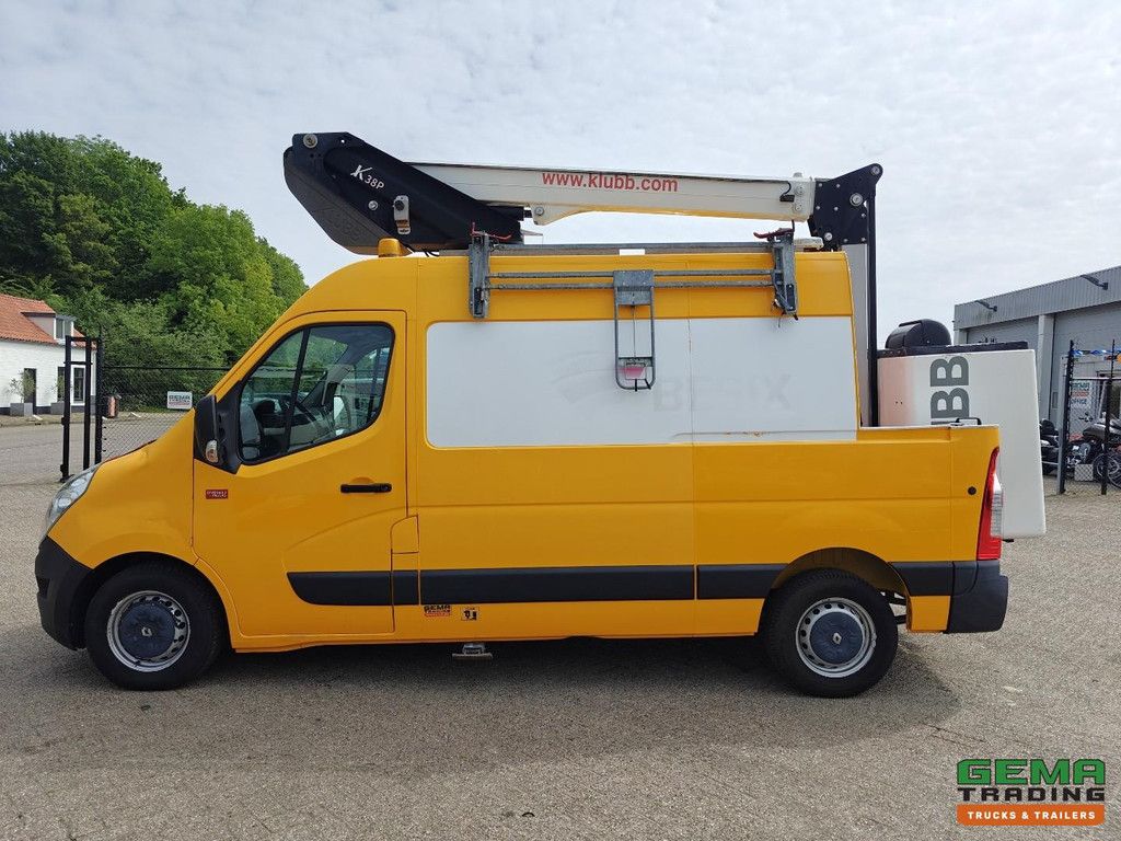 Renault MASTER Euro6B – Klubb K38P Teleskopausleger-Arbeitsbühne 11,9 m – 2750 Stunden – 96.000 km – Navi