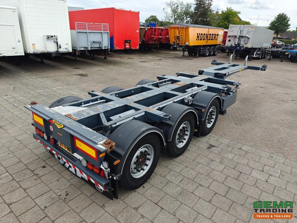 Broshuis 3UCC-39/45 MFCC All Types of Containers - Center/Rear Slider - Lift Axle - SAF Axles Disc Brake - 10/2026 MOT