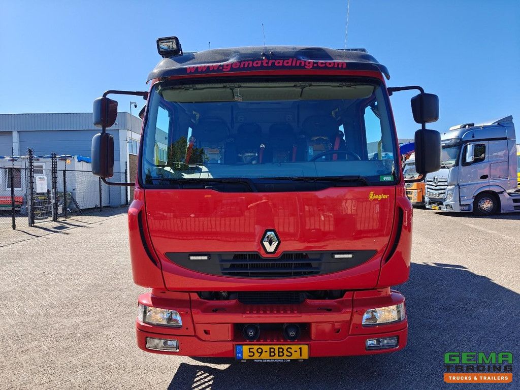 Renault MIDLUM 220.10 EXTRA LIGHT 4x2 Doppelkabine (6-Sitzer) Euro 5 – Ziegler AS06 LD2.000 HD400 S100 – Pumpe ausgebaut – TÜV bis 04/2027