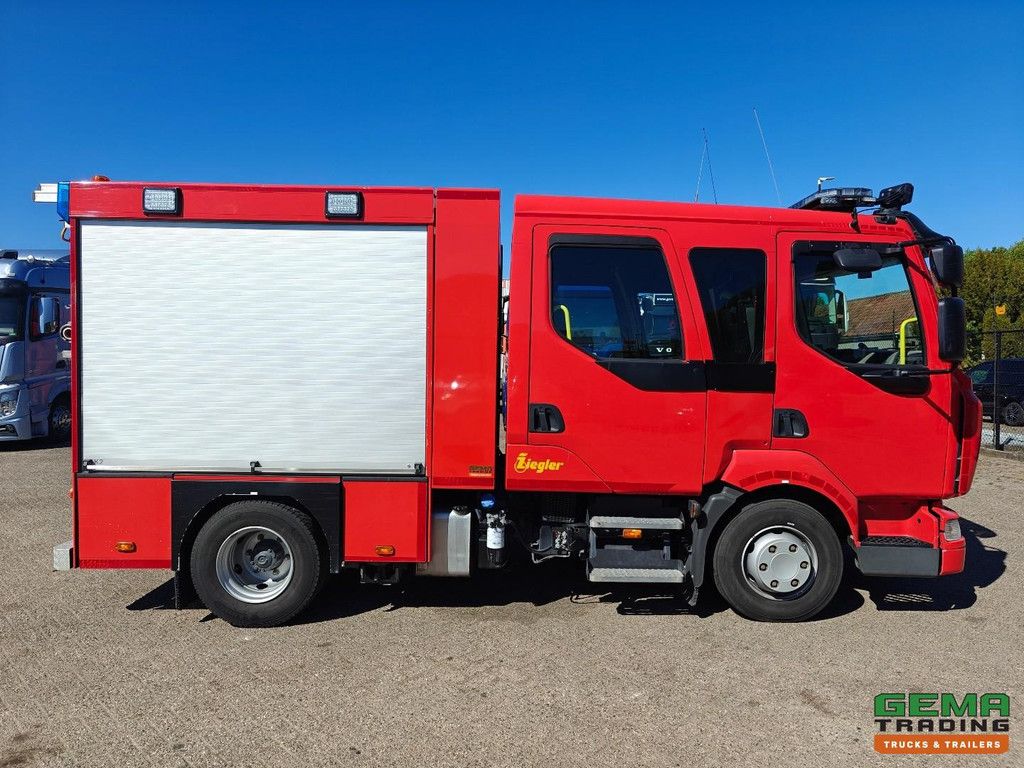 Renault MIDLUM 220.10 EXTRA LIGHT 4x2 Doppelkabine (6-Sitzer) Euro 5 – Ziegler AS06 LD2.000 HD400 S100 – Pumpe ausgebaut – TÜV bis 04/2027