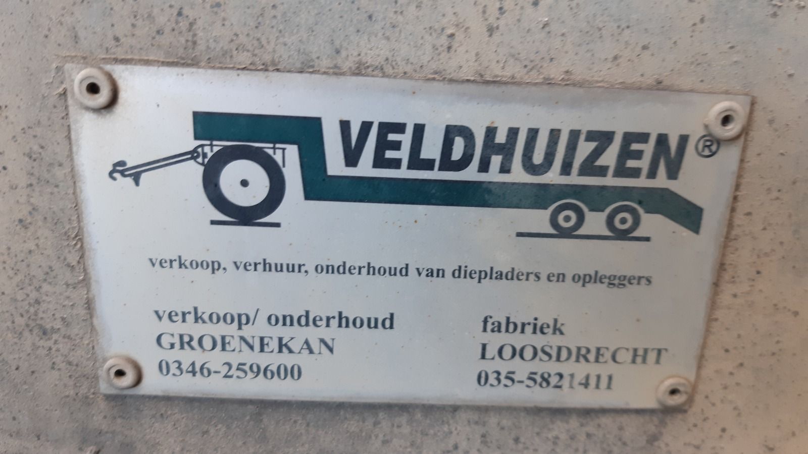 Mercedes 519 CDI i.c.m Veldhuizen trailer België registatie