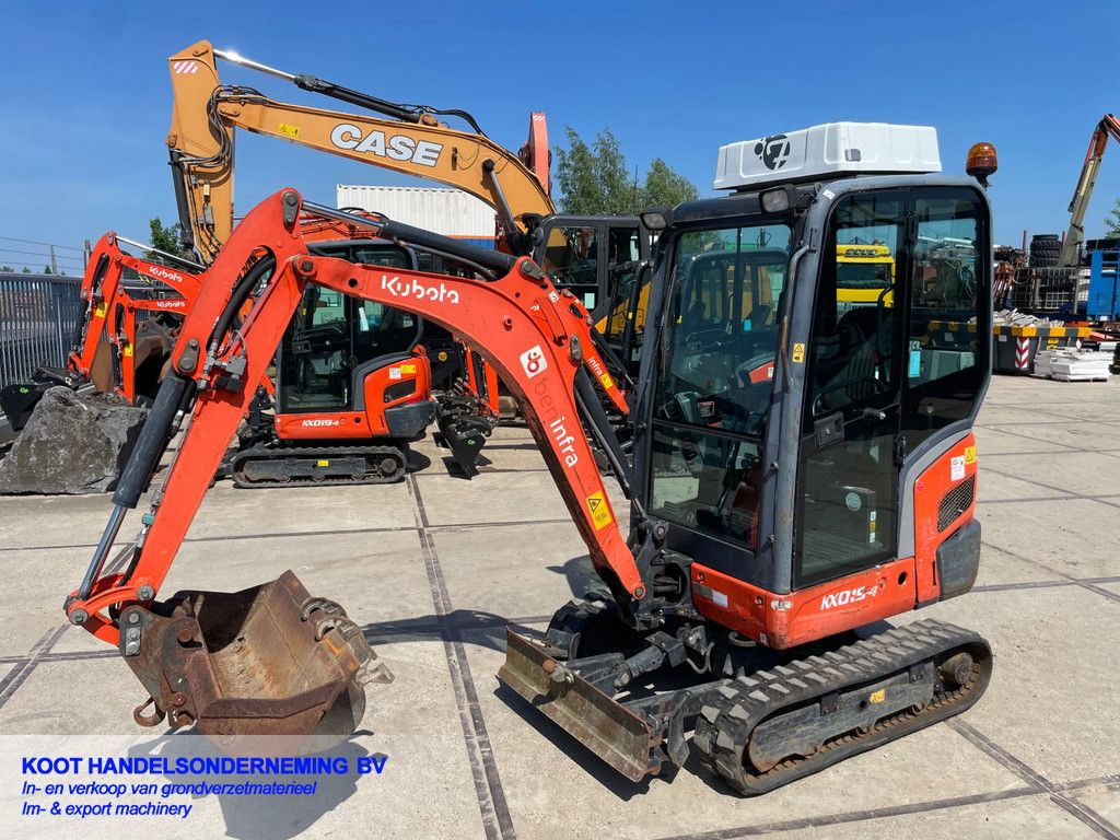 Kubota Kx 019-4 Overdruk unit/2xBak!