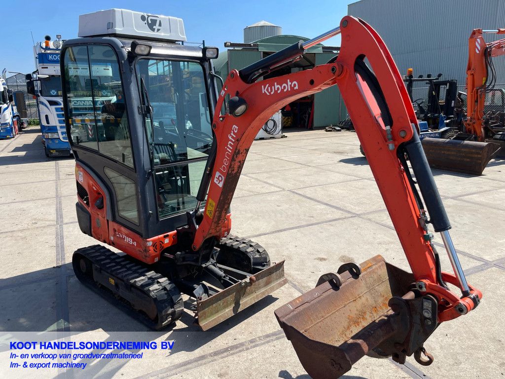 Kubota Kx 019-4 Overdruk unit/2xBak!
