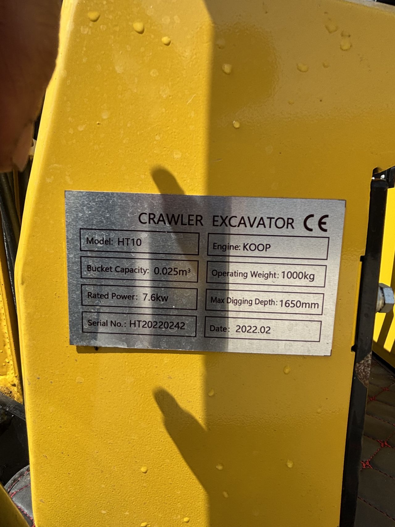 Minigraver 1000kg