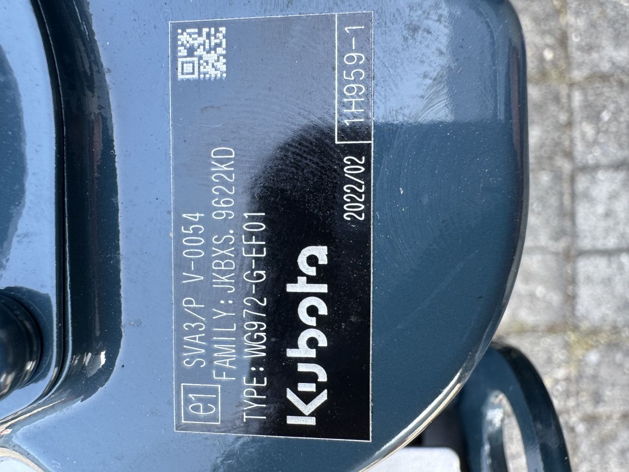 Nieuwe Kubota WG972-G-EF01 diesel Motor