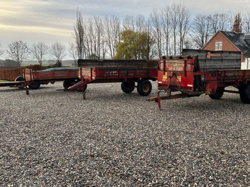 Tim 4 stk fladvogne Halmvogne pris fra 500,-