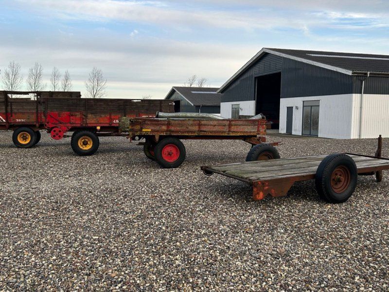 Tim 4 stk fladvogne Halmvogne pris fra 500,-