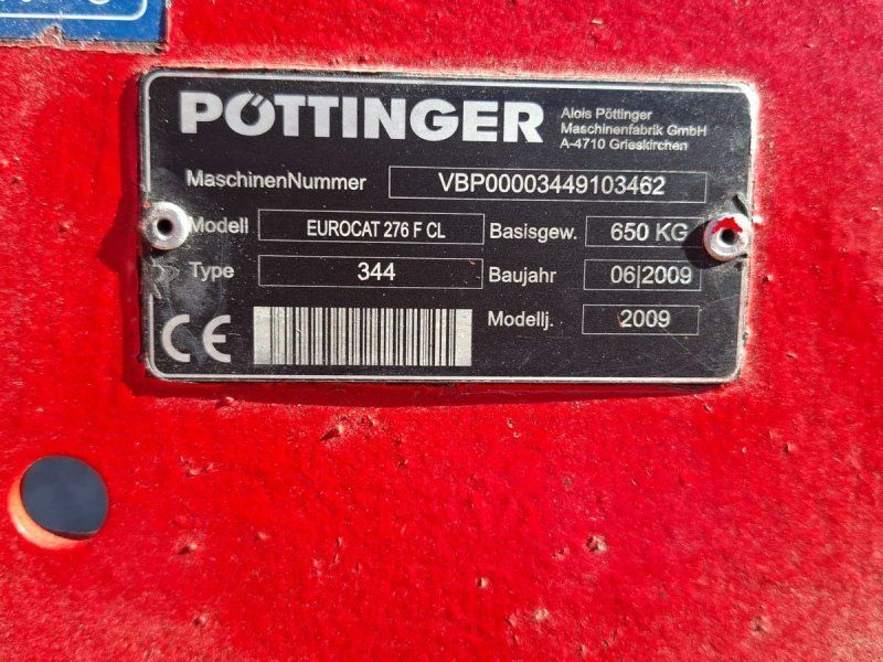 Pöttinger EUROCAT 276 F CL