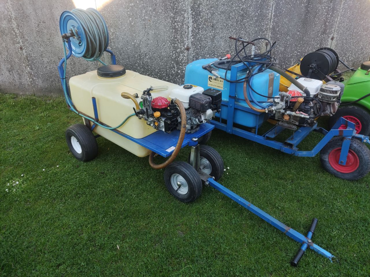 3 motorvatspuiten (Unigreen, Comtu, MM, Honda motoren, etc.)