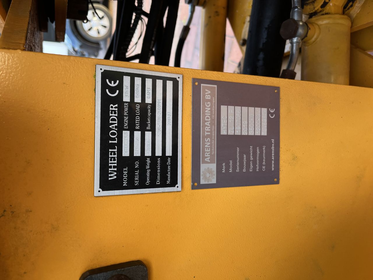 HYTEC ZL12F shovel / wiellader bouwjaar 2019 – cabine – palletvo