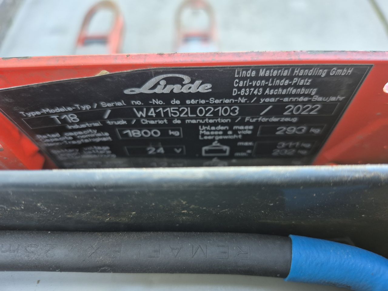 Linde T18 bj 2022 3341 uur accu bj 2025 nieuwe wielen