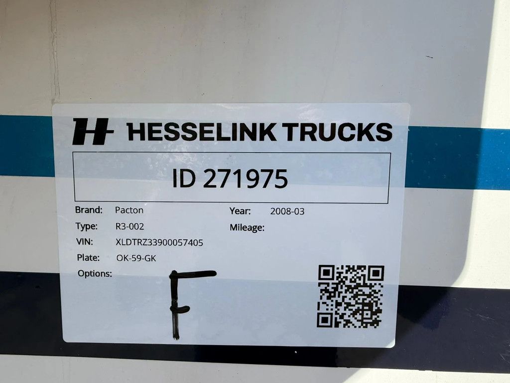 Pacton R3-002 Thermo King SL-200 Liftas + Stuur AS-3 Stuuras APK/TUV 22-02-2027