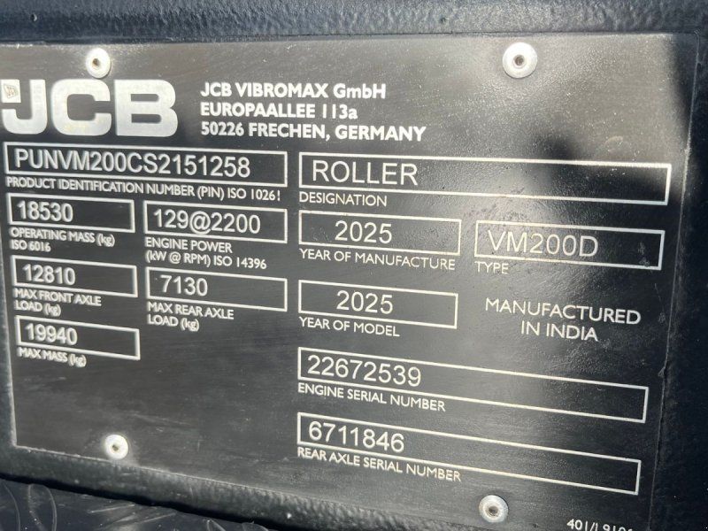 JCB Brand NEW and UN Vibromax.