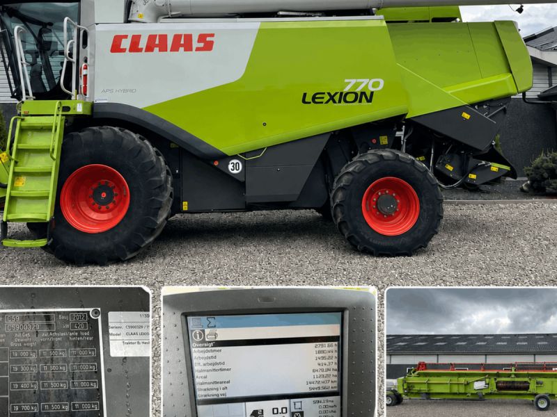 Claas 770 AFS HYBRID med 4wd & 35fod 1050Vario skærebord.