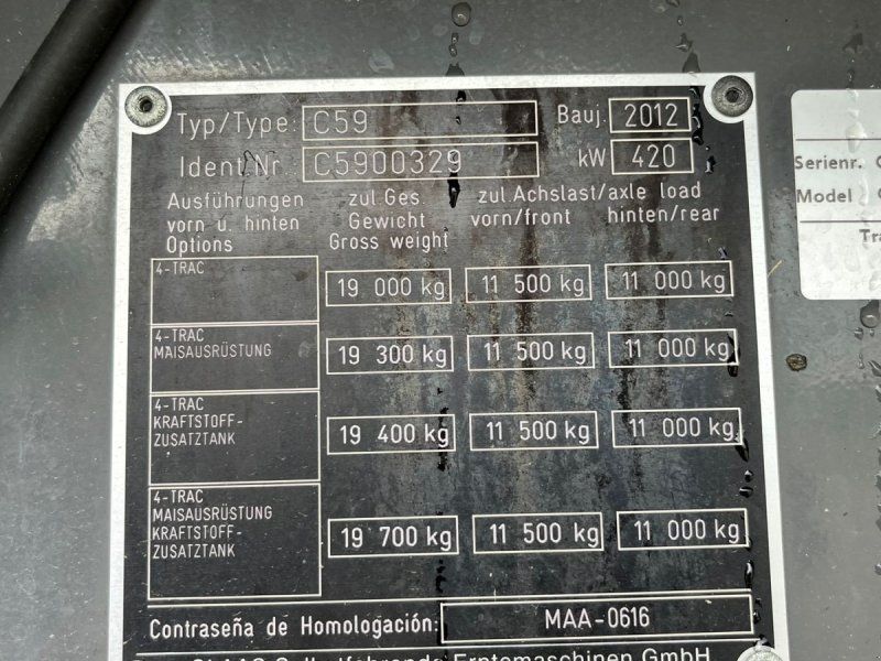 Claas 770 AFS HYBRID med 4wd & 35fod 1050Vario skærebord.