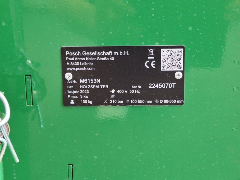 Posch Spaltaxt 6 to, Turbo 400V