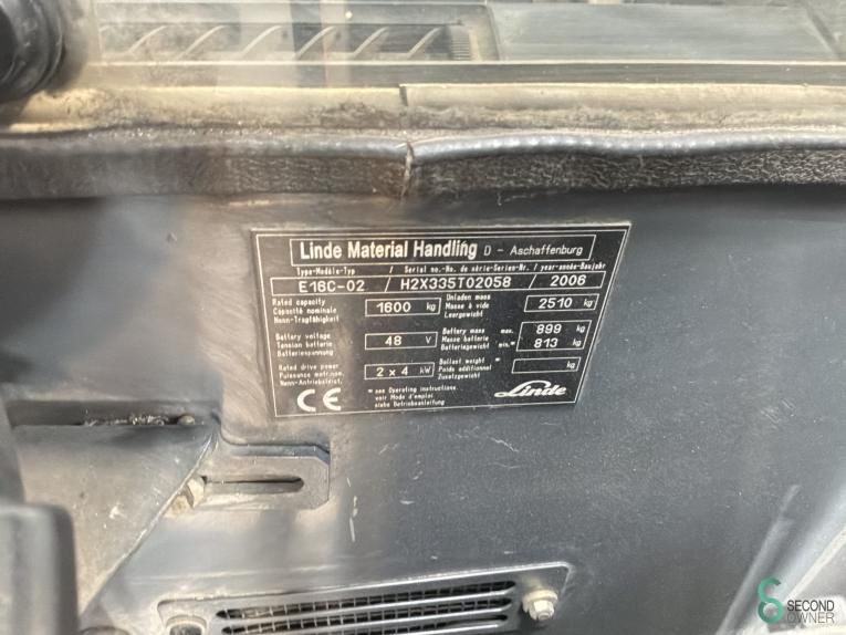 Forklifts Electric Linde E 16 C 2006