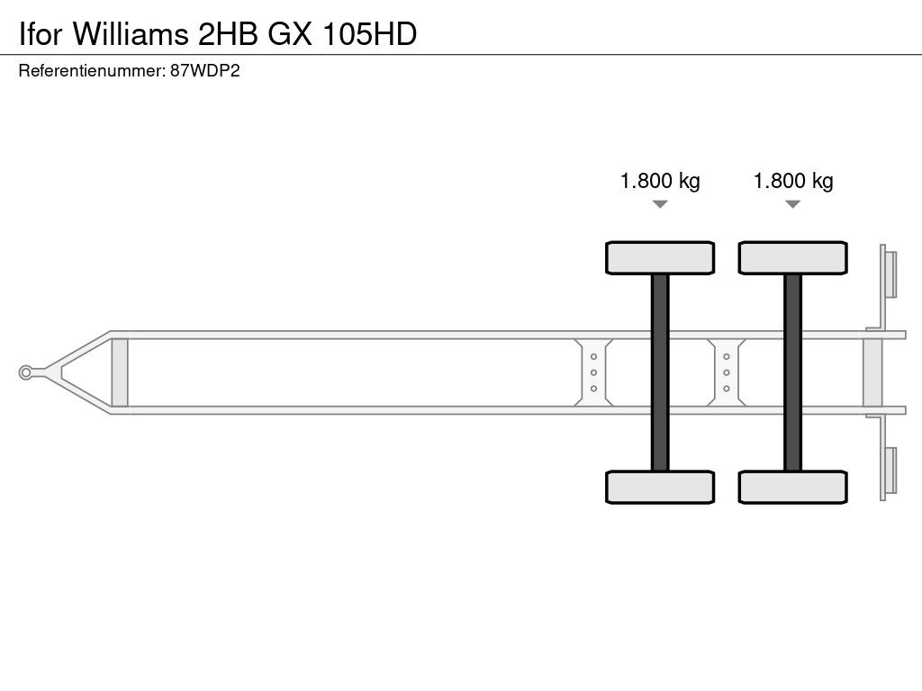 Ifor Williams 2HB GX 105HD