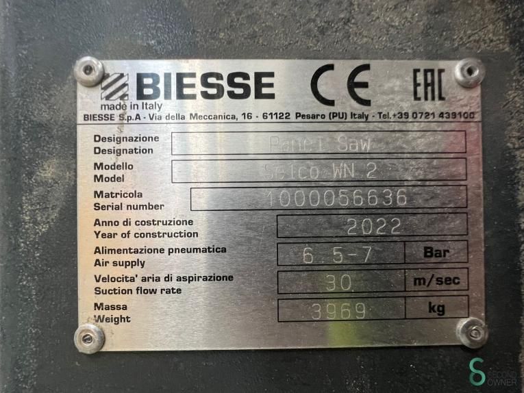 Panel saws Biesse Selco WN2 2022