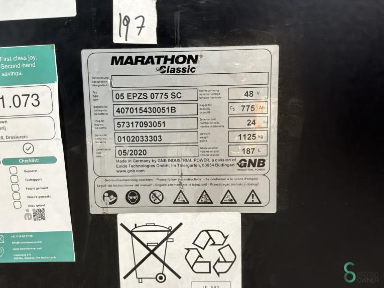 Batteries Electric Marathon 05 EPZS 0775 SC 2020