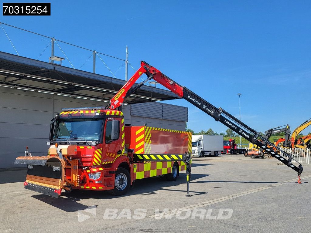 Mercedes Actros Actros 1827 4X2 Fire truck Watertank for electrical vehicles Winch Palfinger PK19.001SLD Crane