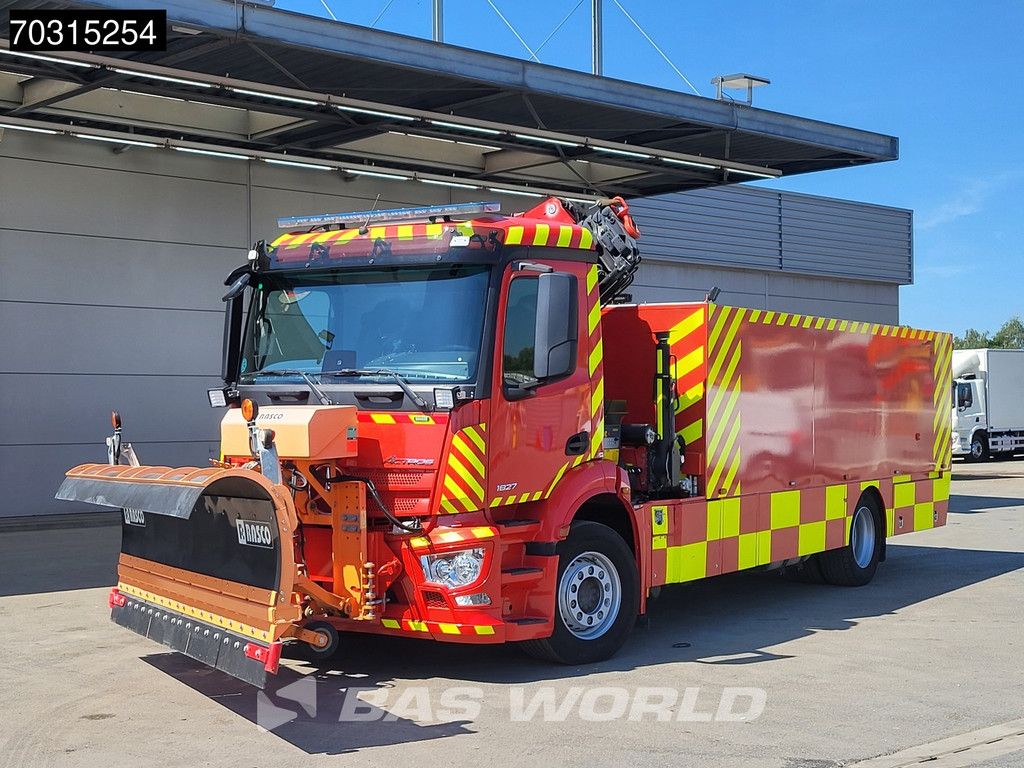 Mercedes Actros Actros 1827 4X2 Fire truck Watertank for electrical vehicles Winch Palfinger PK19.001SLD Crane