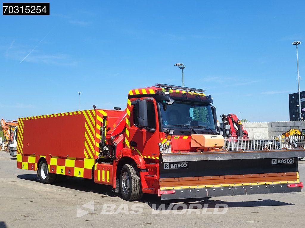 Mercedes Actros Actros 1827 4X2 Fire truck Watertank for electrical vehicles Winch Palfinger PK19.001SLD Crane