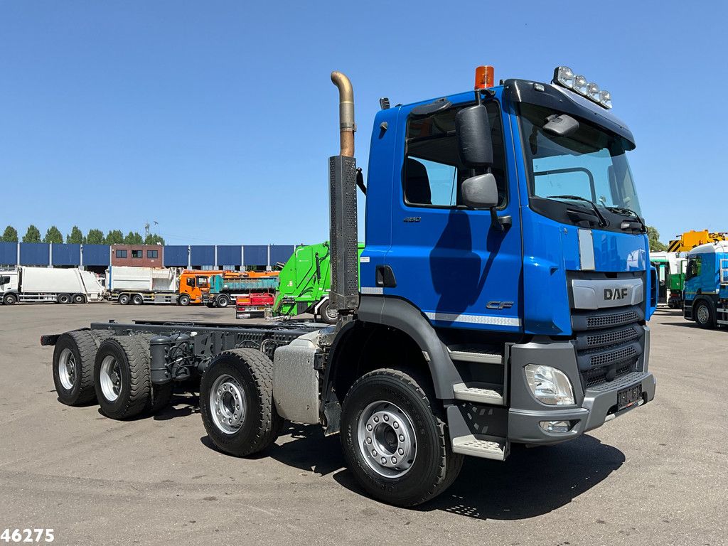 DAF FAD CF 480 8x4 Euro 6 Chassis cabine with PTO