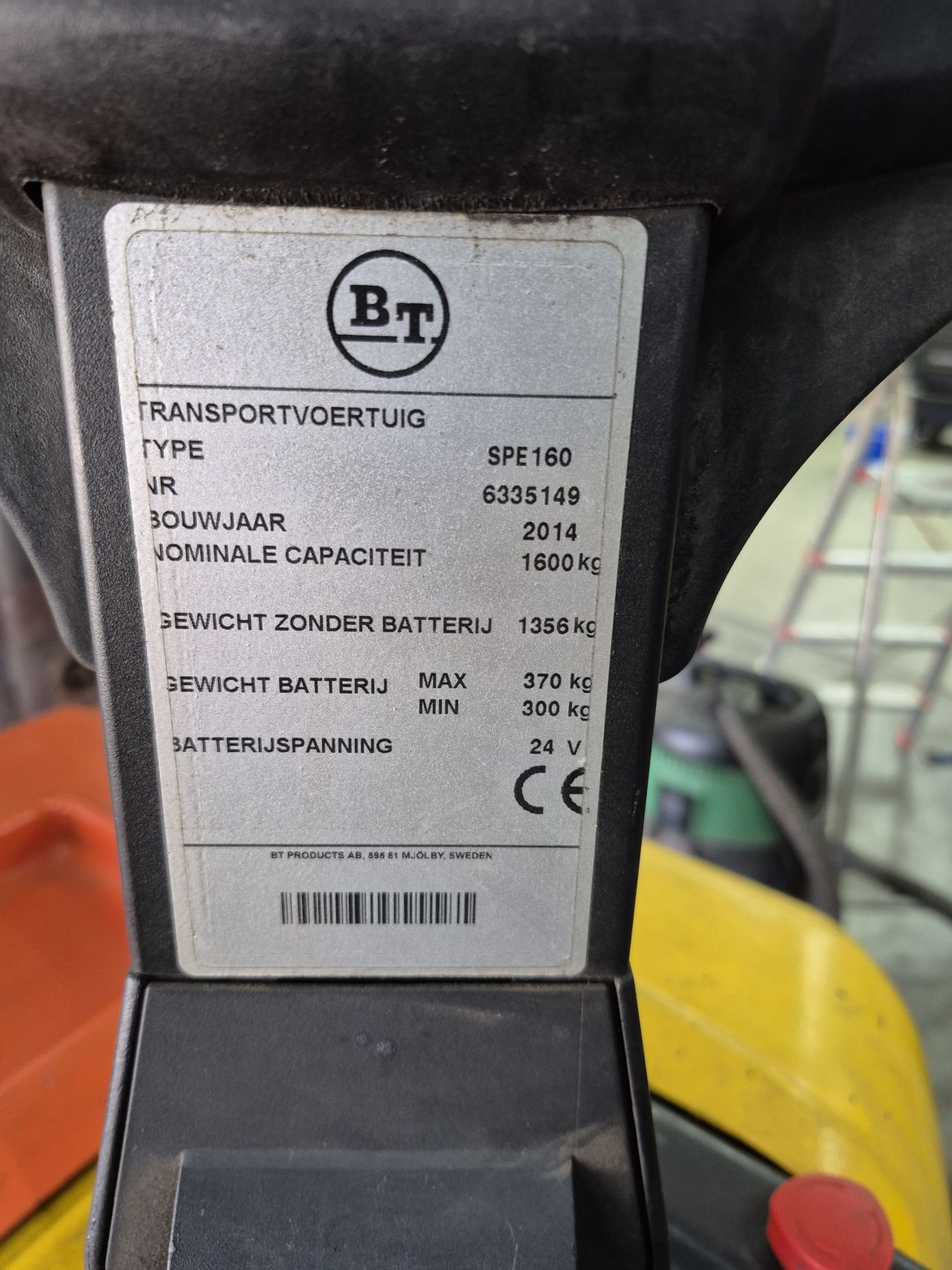 BT SPE 160 duplo freelift 4.190 mm bj 2014 1891 uur