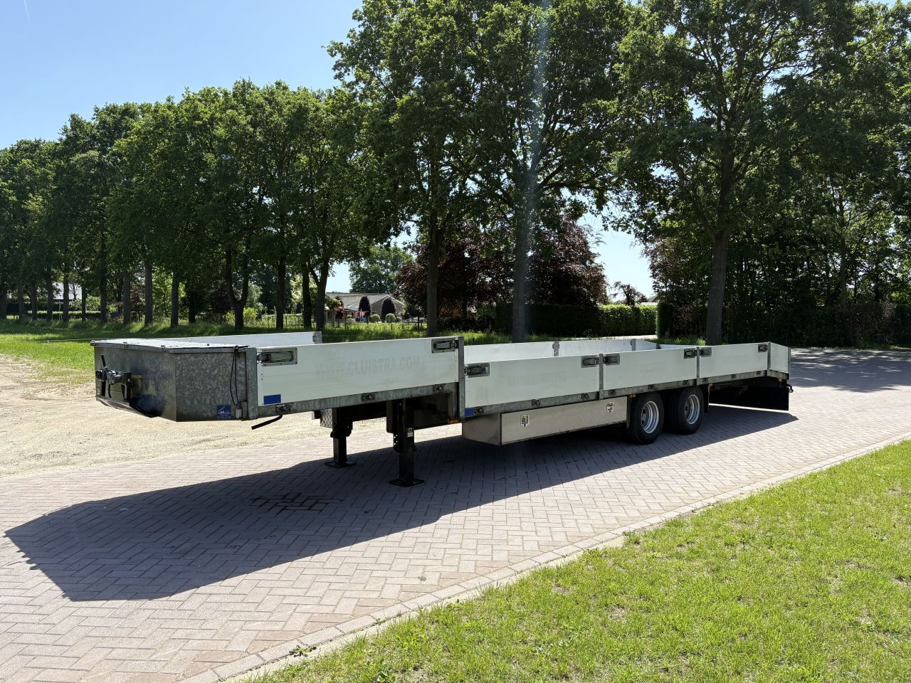 Be oplegger 9 TON semi dieplader MET LUIKEN VAN DEN OEVER