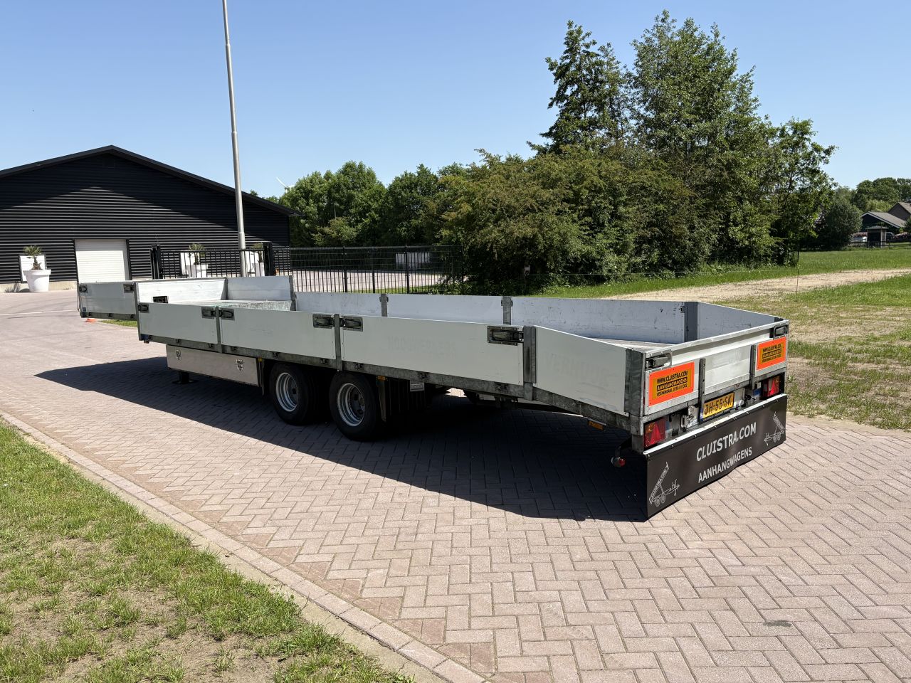 Be oplegger 9 TON semi dieplader MET LUIKEN VAN DEN OEVER