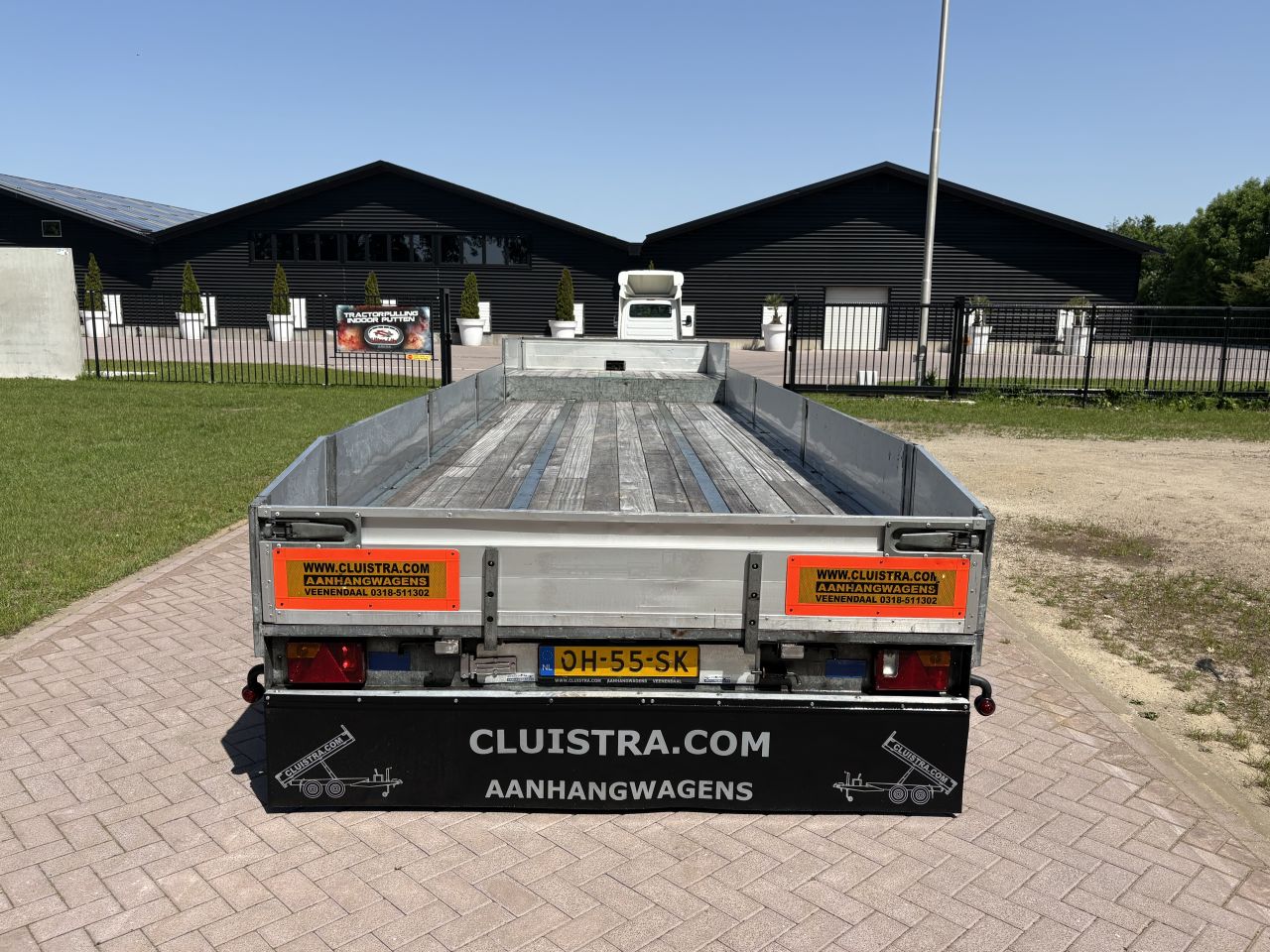Be oplegger 9 TON semi dieplader MET LUIKEN VAN DEN OEVER
